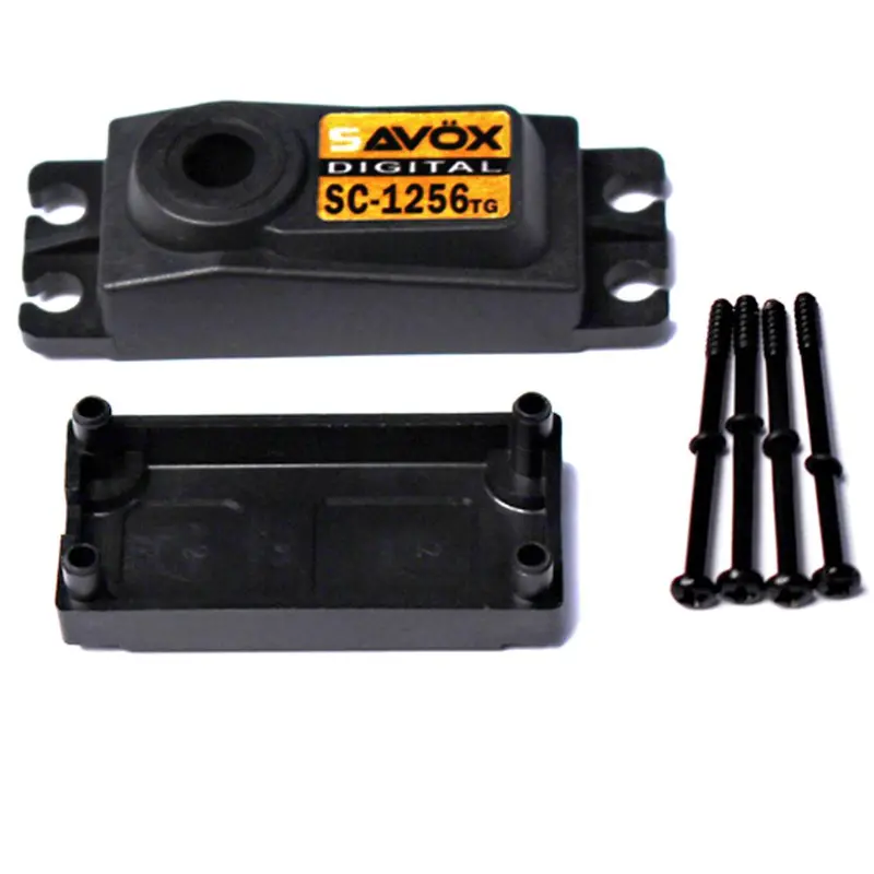 Savox Top & Bottom Replacement Servo Case W/ 4 Screws, Sav-Case-Sc1256tg 1