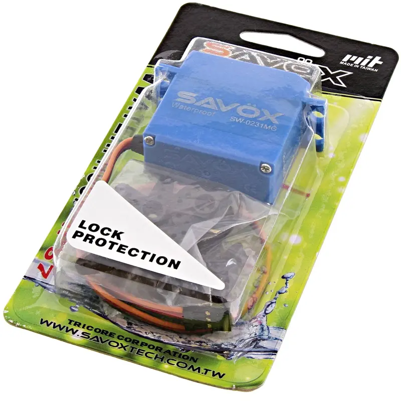 Savox Waterproof High Torque Std 6.0V Digital Servo .17/208, Sw-0231Mg 1