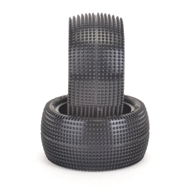 Schumacher Racing Cactus 1/10 Silver Tires, Rear, U6842 1