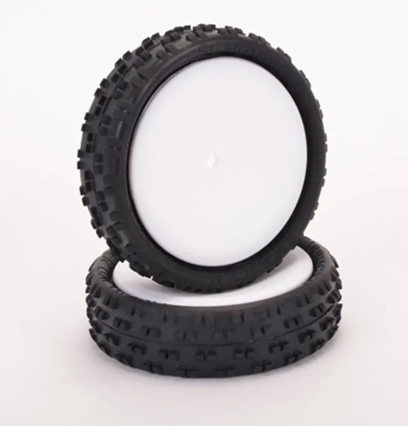 Schumacher Racing Cut Stagger Low Pro Yellow Tire, U6801 1