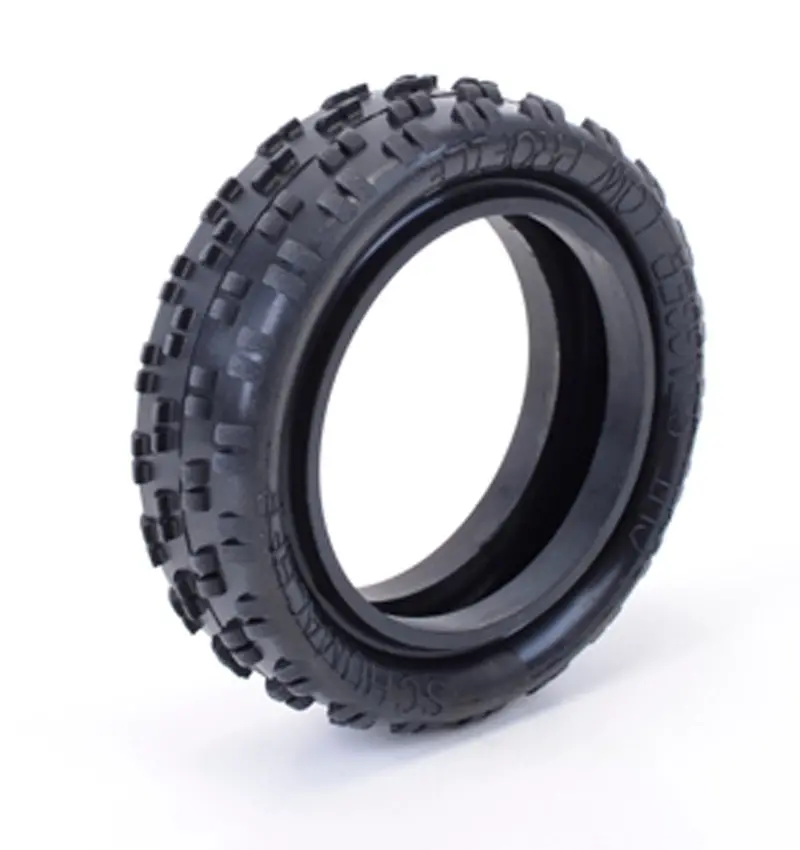 Schumacher Racing Cut Stagger Low Profile Yellow Tires, U6770 1