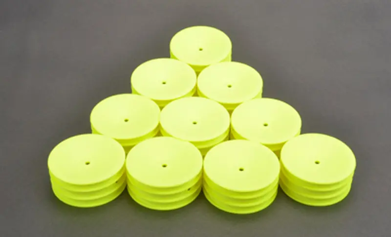 Schumacher Racing Medium Wheels, Front, 1/10 2Wd, Neon Yellow, U7457 1