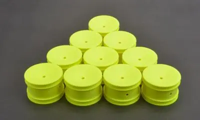 Schumacher Racing Off-Road Wheels, 1/10, Neon Yellow, U7461 1