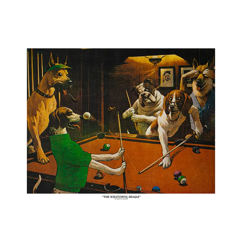 Scratching Beagle 16"X20" Poster 1