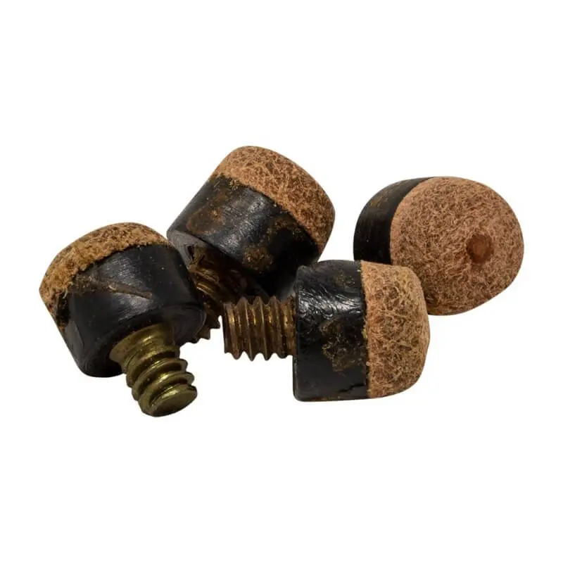 Screw-On Brass Leather Tip 1