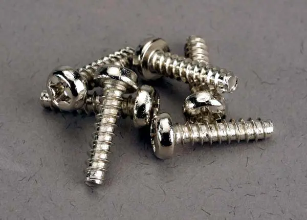 Screws, 3X12mm Roundhead Self-Tapping (6) Tra-2676 1