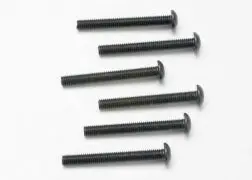 Screws, 3X25mm Button-Head Machine (Hex Drive) (6) Tra-2581 1
