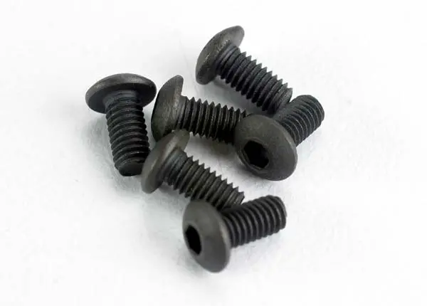 Screws, 3X6mm Button-Head Machine (Hex Drive) (6) Tra-2575 1