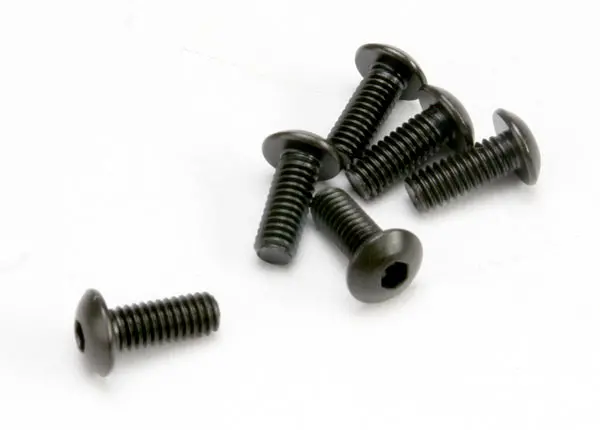 Screws, 4X10mm Button-Head Machine (Hex Drive) (6) Tra-3936 1