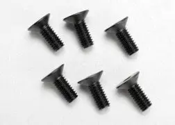 Screws, 4X10mm Countersunk Machine (Hex Drive) (6) Tra-2535 1
