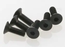 Screws, 4X12mm Countersunk Machine (Hex Drive) (6) Tra-2542 1