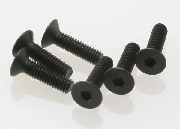 Screws, 4X15mm Countersunk Machine (Hex Drive) (6) Tra-2546 1