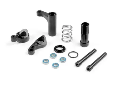 Servo Saver For Semi-Split Bulkhead - Graphite - Set 1