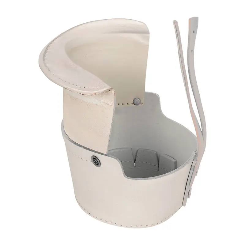 Set/6 La Condo Flat Leather Pocket - White 1