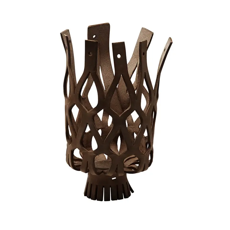 Set/6 Net Leather Pockets - Brown 1