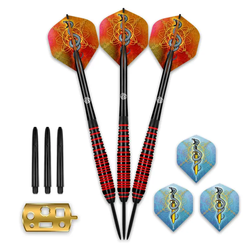 Shot Mystic Steel Tip Darts Set-Premium Brass 2