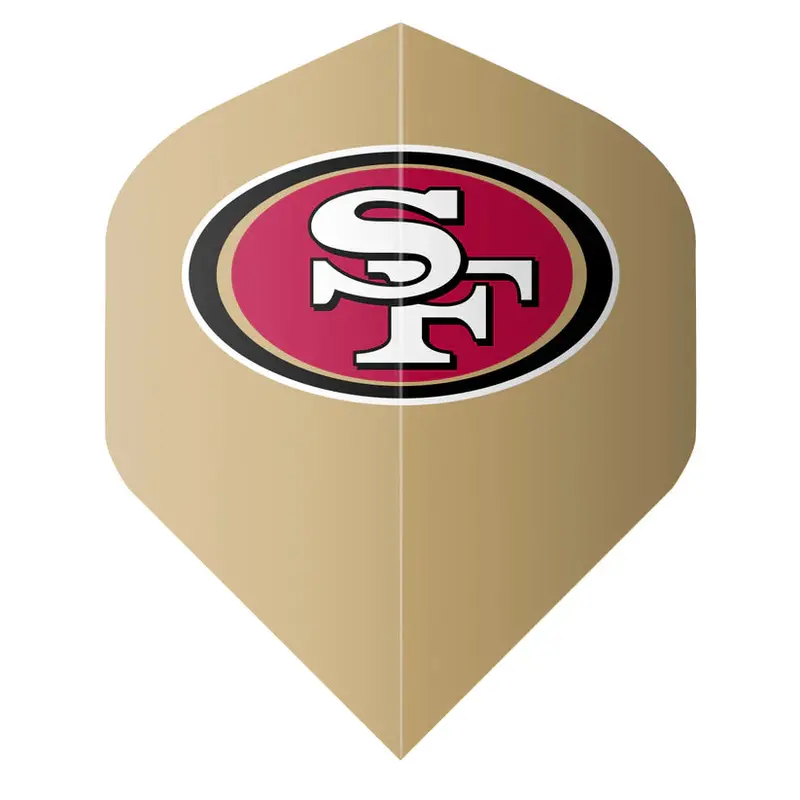 Shot Nfl 49Ers Dart Flight Set - Tan 1