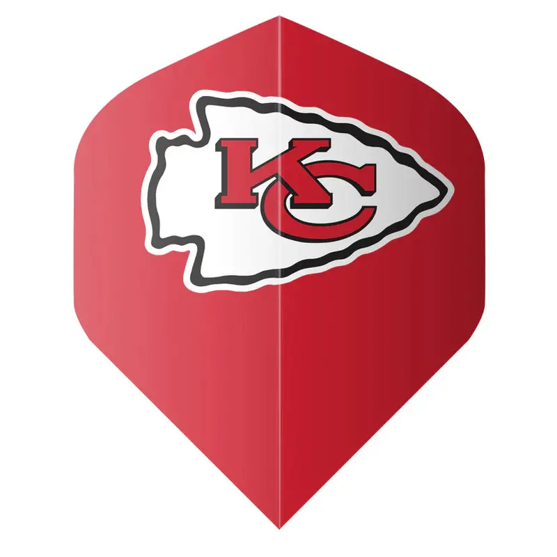 Shot Nfl Chiefs Dart Flight Set - Red 1