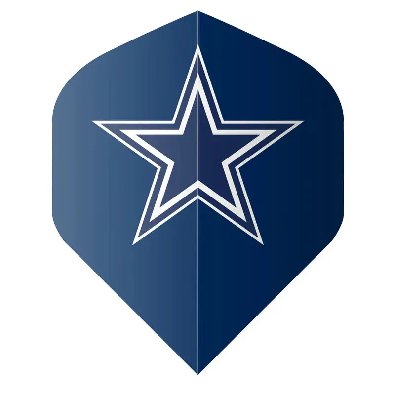 Shot Nfl Cowboys Dart Flight Set - Blue 1
