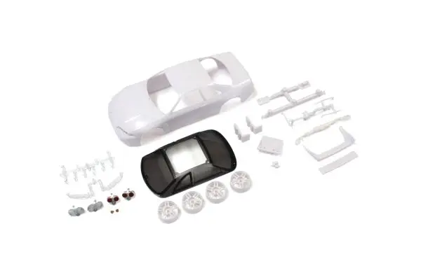 Skyline Gt-R R33vspecwhite Body Set(W/Wheel) Mzn182 1