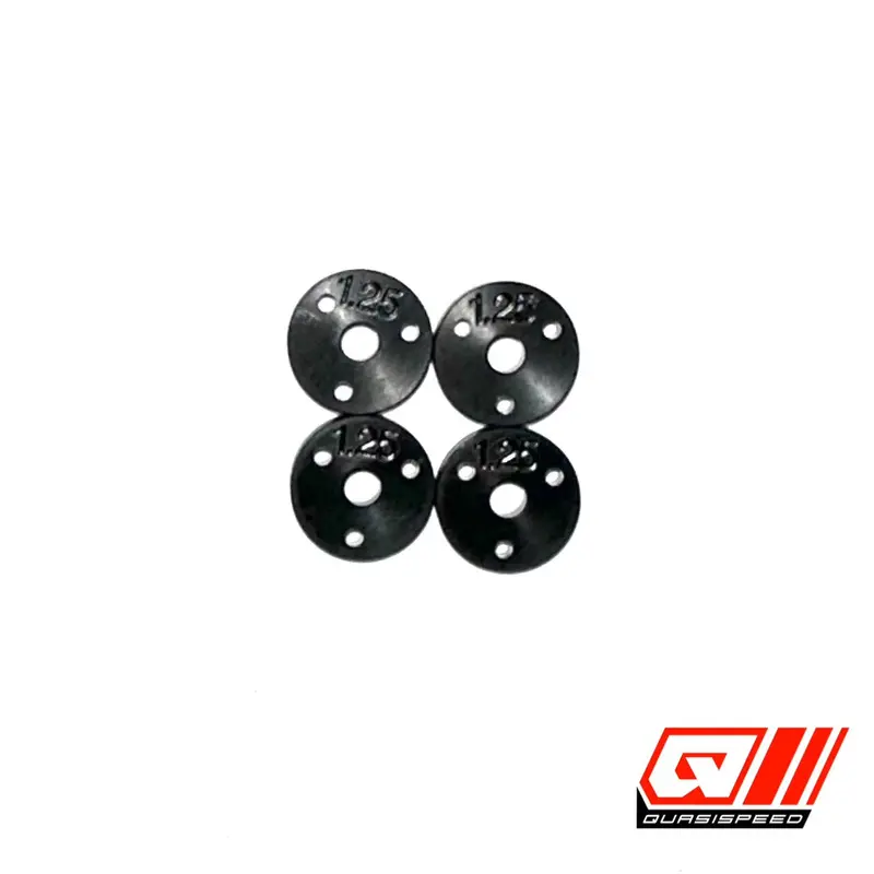 Small Bore 1.25Mm 3 Hole Piston (4), Fits All Gfrp Cars Qs-5059 1