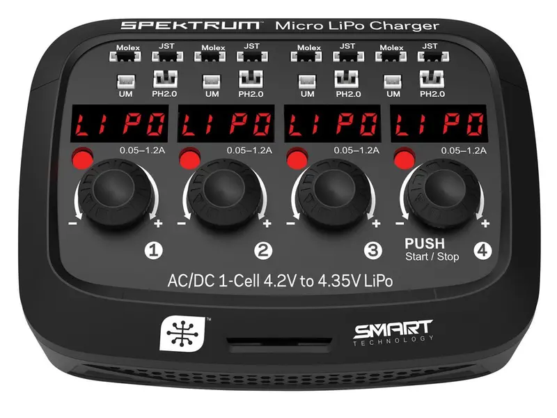 Smart Micro 4 Port Ac/Dc 1S Lipo Charger 1