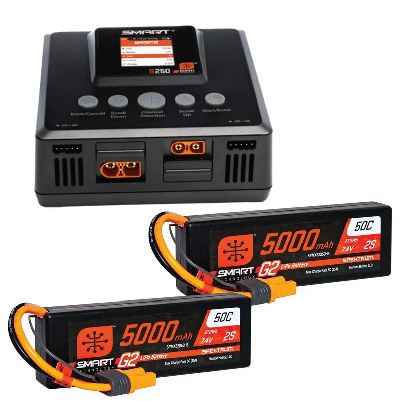 Smart Powerstage 4S Surface Bundle: (2) G2 5000Mah 2S Lipo I 1