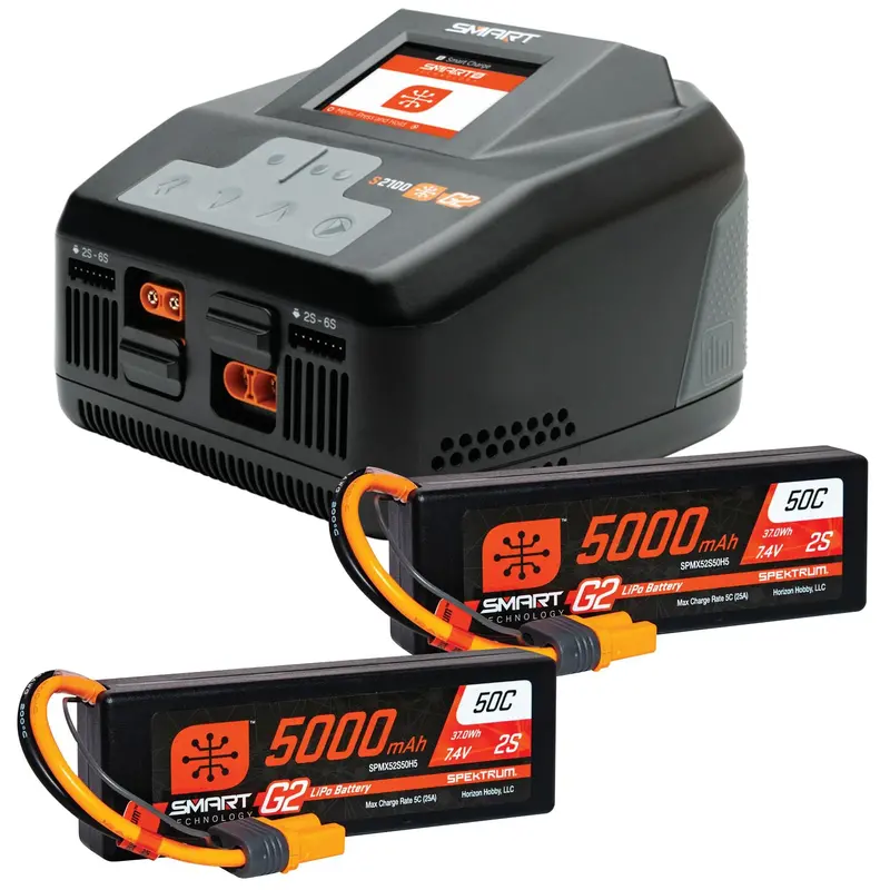 Smart Powerstage 4S Surface Bundle: (2) G2 5000Mah 2S Lipo I 1
