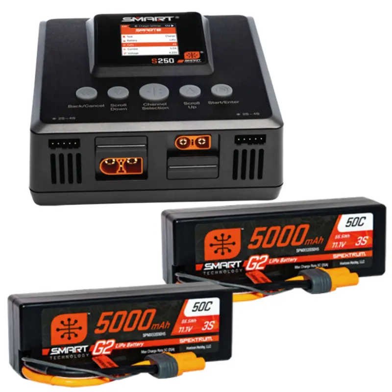 Smart Powerstage 6S Surface Bundle: (2) G2 5000Mah 3S Lipo I 1