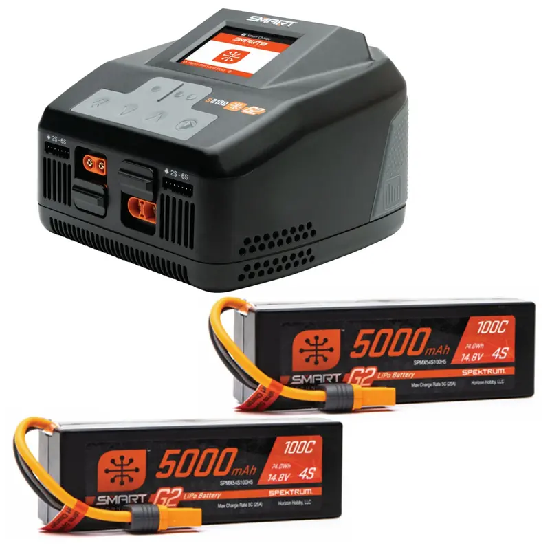 Smart Powerstage 8S Surface Bundle: (2) G2 5000Mah 4S Lipo I 1