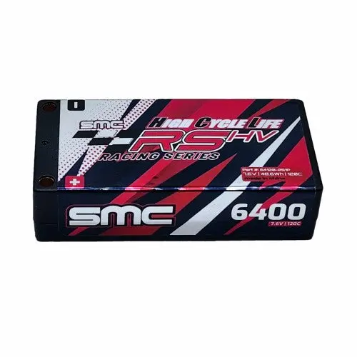 Smc Hcl-Rs 7.6V-6400Mah 120C Lihv 5Mm Inboard Hardcase, Smc-64120-2S1p 1