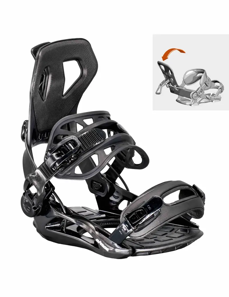 Snowboard Bindung Master Pro Multientry Fastec System Setprodukt 1