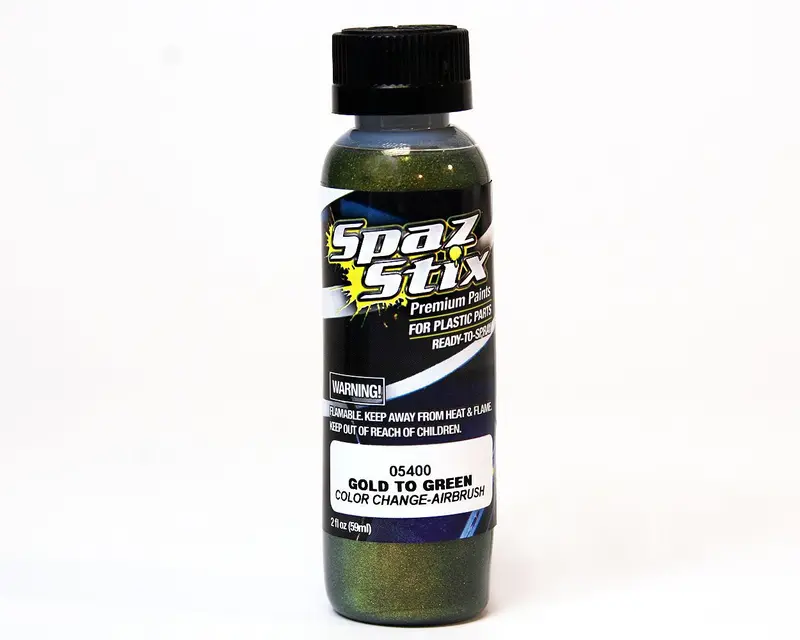 Spaz Stix Color Change Airbrush Paint, Gold/Green, 2Oz, 05400 1