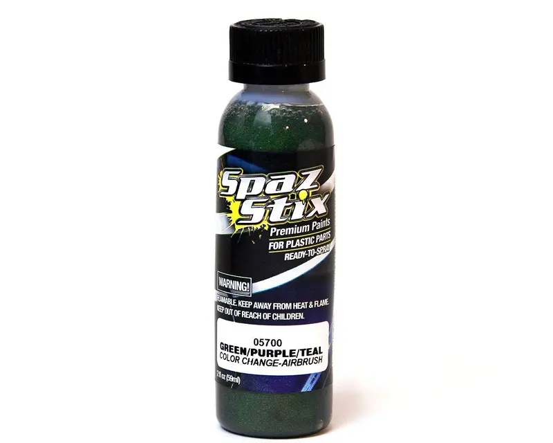Spaz Stix Color Change Airbrush Paint Green/Purple/Teal, 2Oz, 05700 1