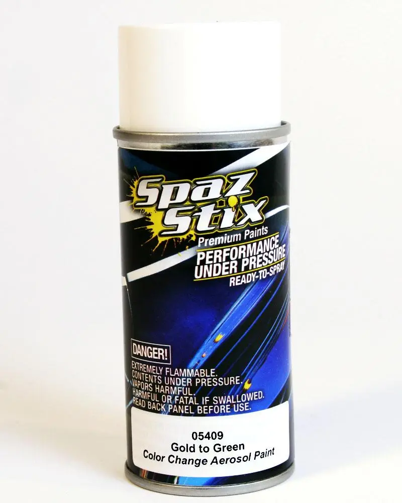 Spaz Stix Color Change Gold/Green Aerosol Paint, 05409 1