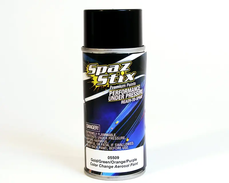 Spaz Stix Color Change Gold/Green/Orange/Purple Aerosol Paint, 05509 1