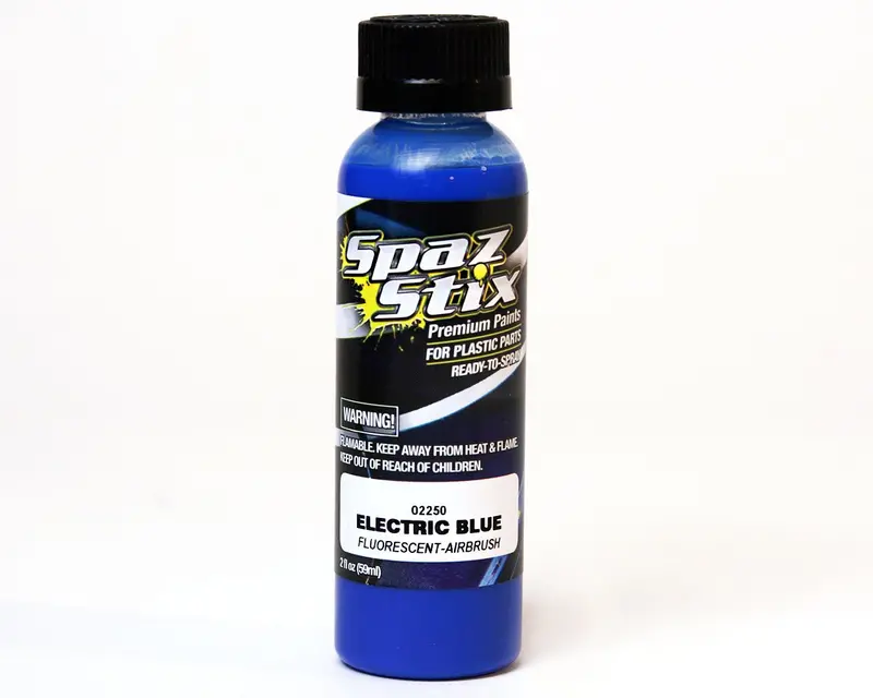 Spaz Stix Electric Blue Fluorescent Airbrush Paint, 2Oz, 02250 1