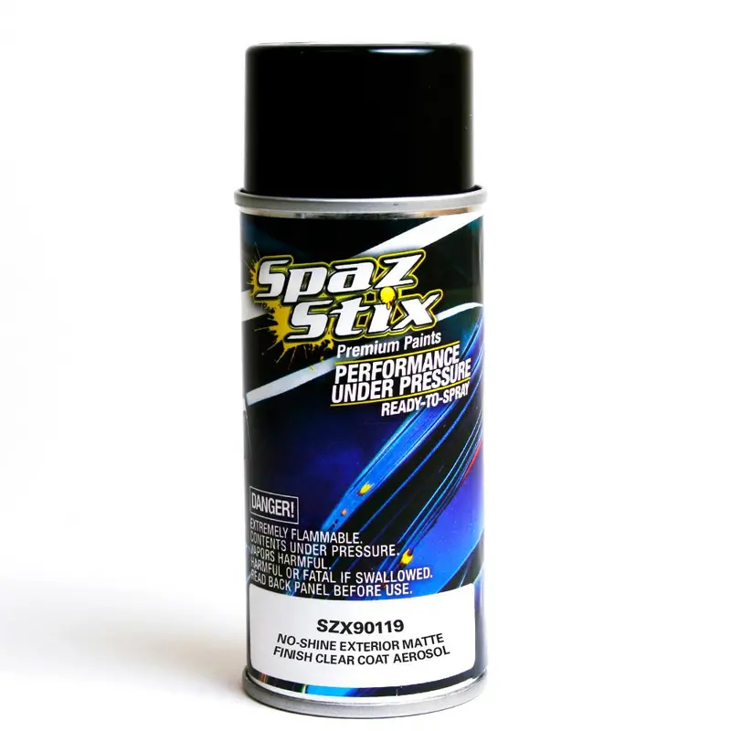 Spaz Stix Exterior Matte Finish Clear Coat Aerosol Paint, 90119 1