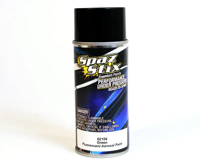 Spaz Stix Green Fluoescent Aerosol Paint, 02159 1