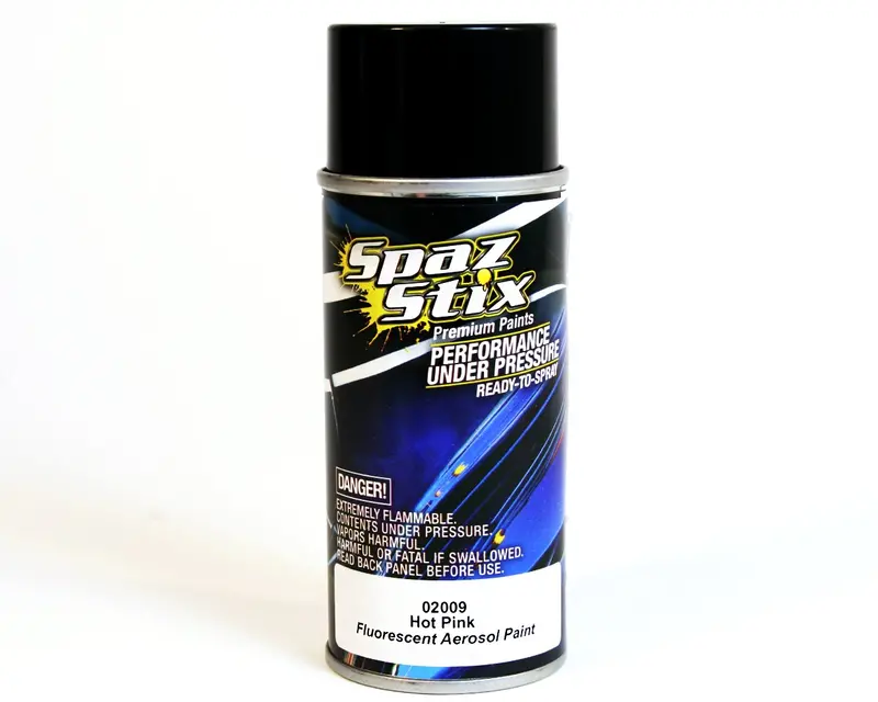 Spaz Stix Hot Pink Fluorescent Aerosol Paint, 02009 1