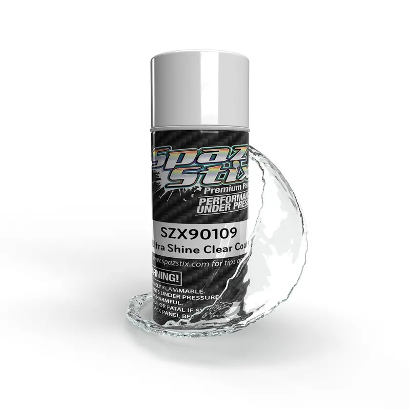Spaz Stix Rc Ultra Shine Clear Coat Spray Paint, Szx90109 1