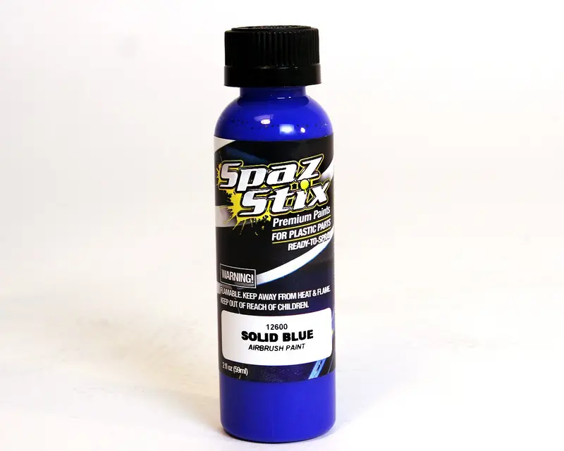 Spaz Stix Solid Blue Airbrush Ready Paint, 2Oz, 12600 1