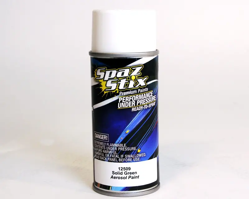Spaz Stix Solid Green Aerosol Paint, 12509 1