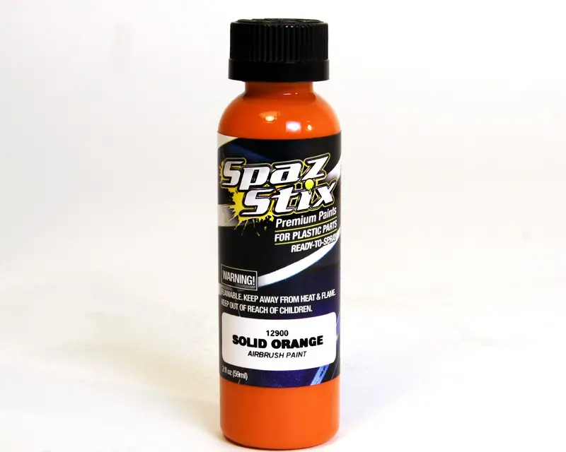 Spaz Stix Solid Orange Airbrush Ready Paint, 2Oz, 12900 1