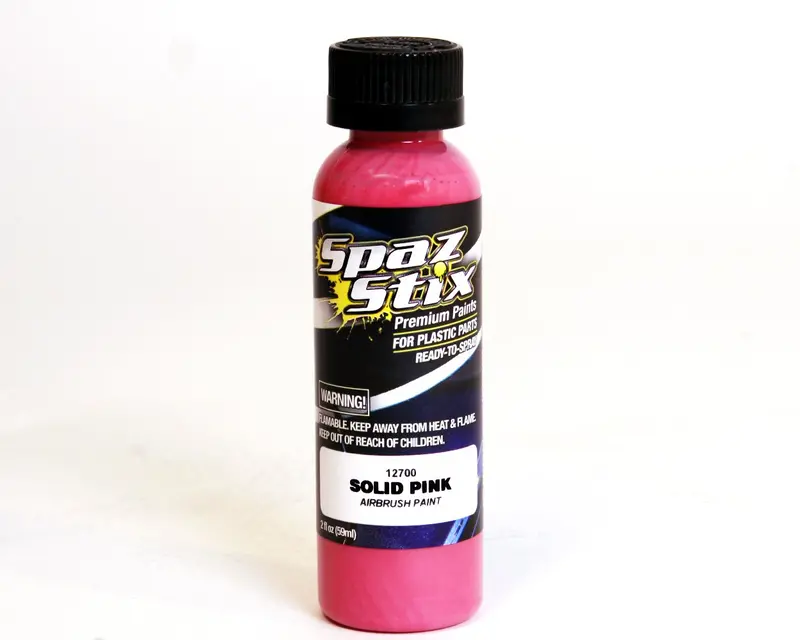 Spaz Stix Solid Pink Airbrush Ready Paint, 2Oz, 12700 1