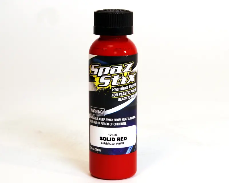 Spaz Stix Solid Red Airbrush Ready Paint, 2Oz, 12300 1