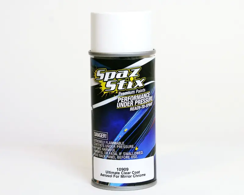Spaz Stix Ultimate Clear Coat For Mirror Chrome Aerosol Paint, 10909 1