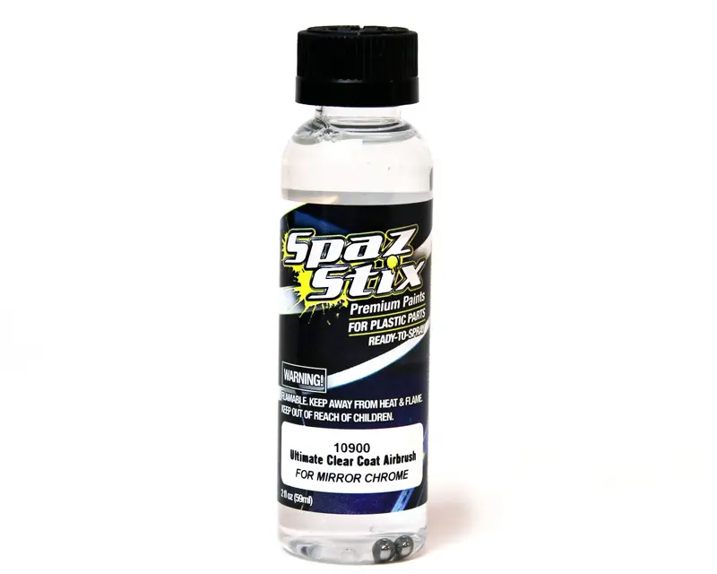 Spaz Stix Ultimate Clear Coat, Mirror Chrome Airbrush Paint, 10900 1
