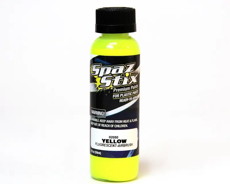 Spaz Stix Yellow Fluorescent Airbrush Paint, 2Oz, 02050 1