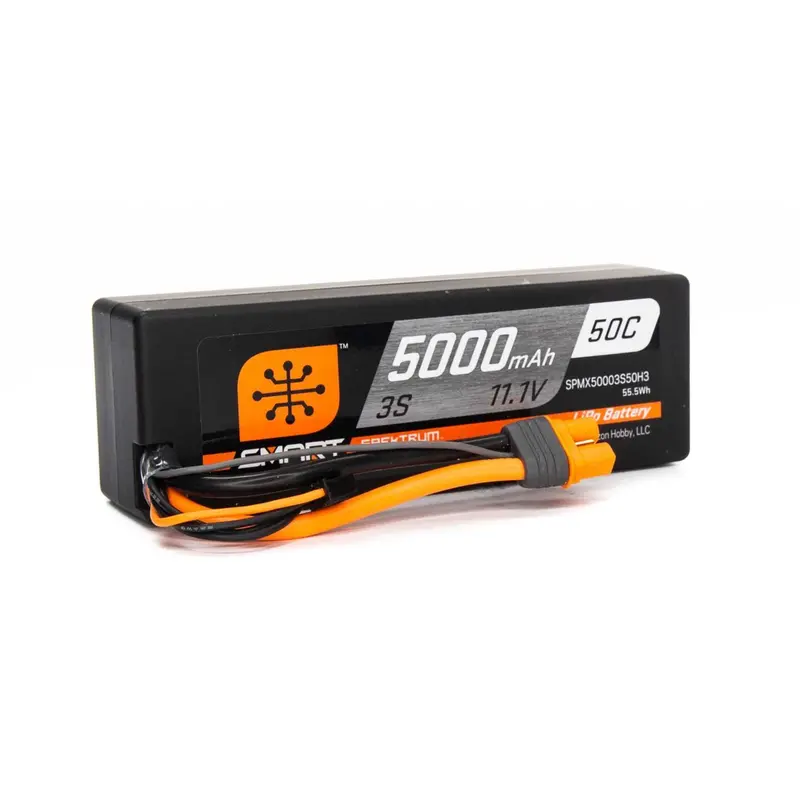 Spektrum Smart 3S 11.1V Lipo Battery, 50C 5000Mah, Ic3, Spmx50003s50h3 1